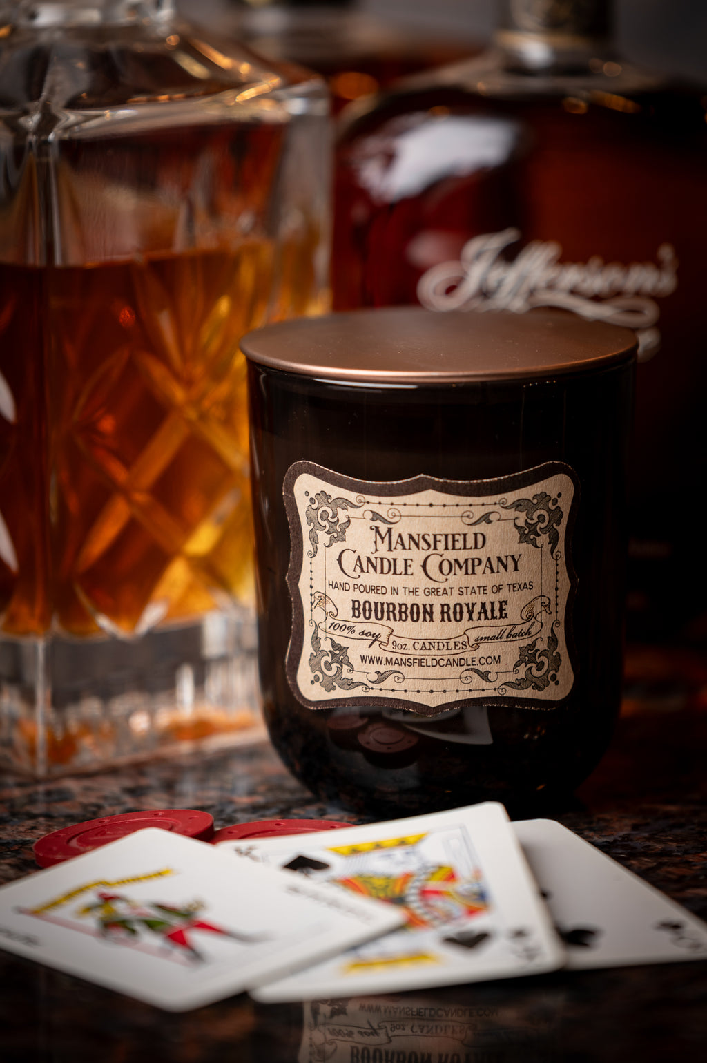 100% soy candles hand-poured in North Texas by a small business