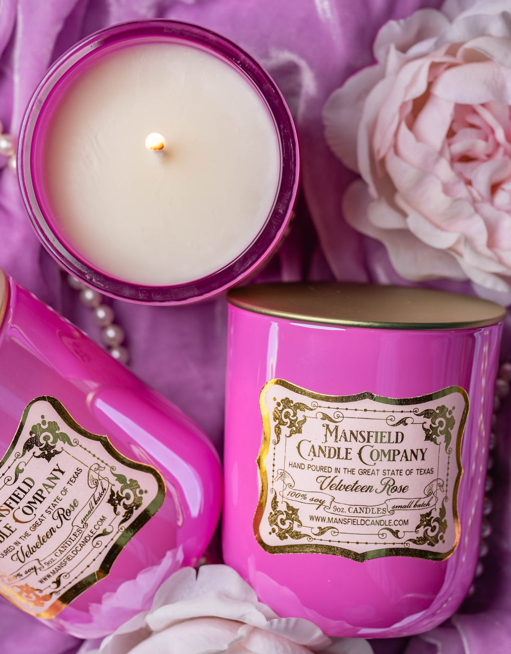 hand-poured, soy candles 