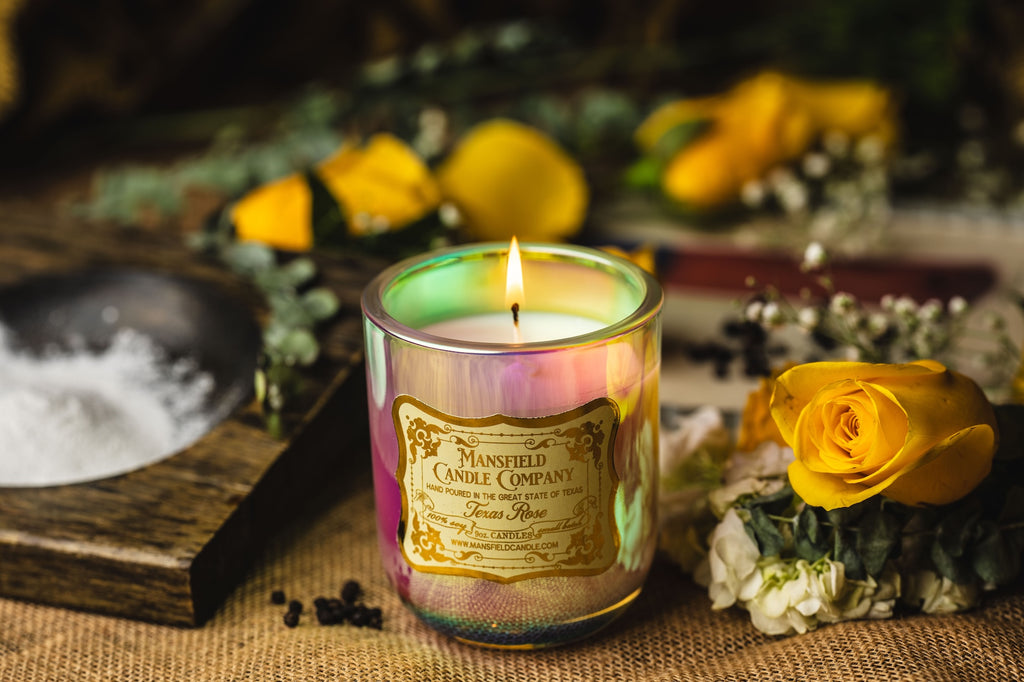 hand-poured soy candles, small business texas