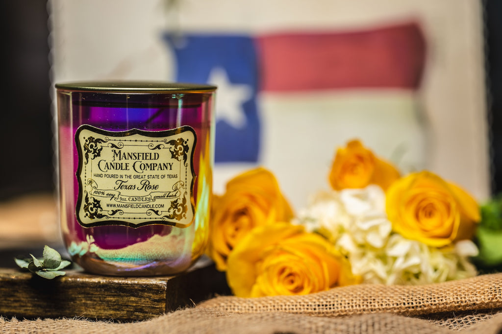 100% clean essential oils, hand-poured candles, texas