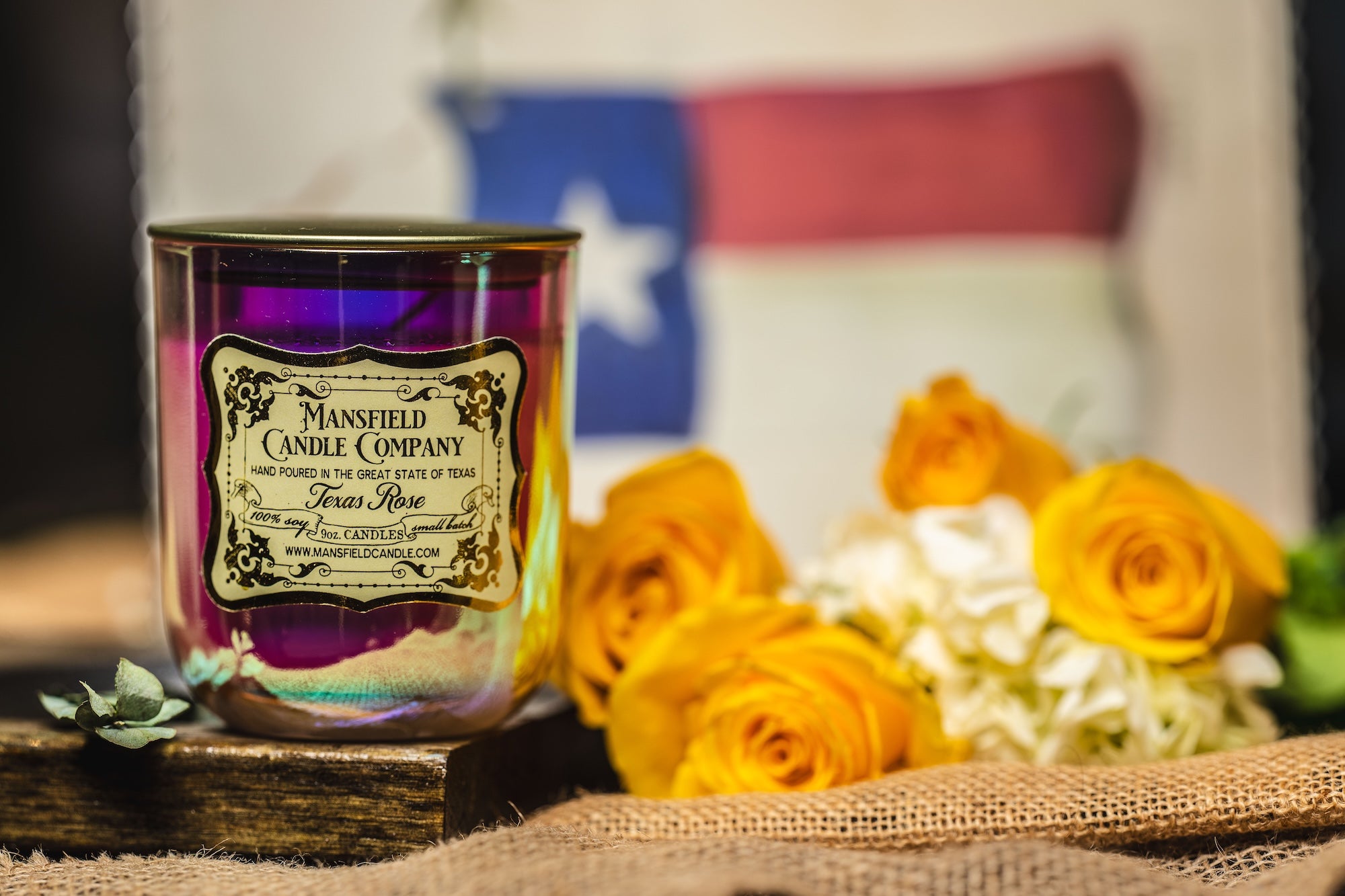100% clean essential oils, hand-poured candles, texas