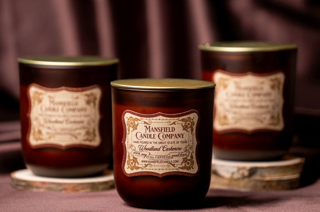 woodland cashmere hand-poured candles
